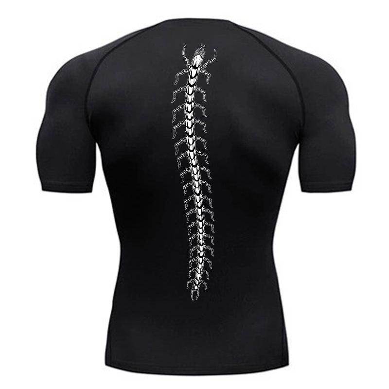 Base Layer Top - Chemises de Compression graphiques pour hommes,