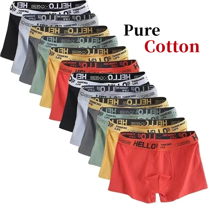 Boxer Brief Pack Cotton - 10 pièces/ Sous-vêtements pour hommes, caleçons