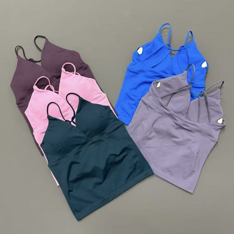 Suspender Tank Top - Débardeur de sport long à bretelles