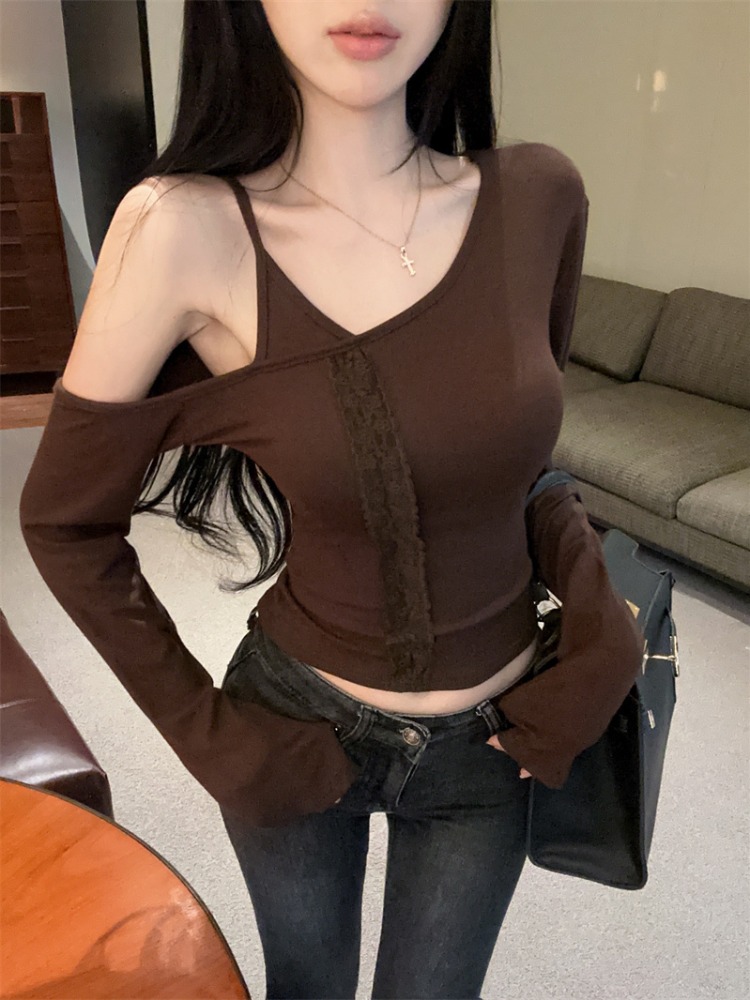 Sleeveless Undershirt - Haut de sous-vêtement en dentelle pour