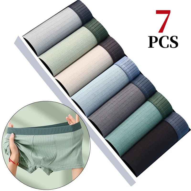Multi Pack Underwear - 7 pièces/lot hommes sous-vêtements en coton