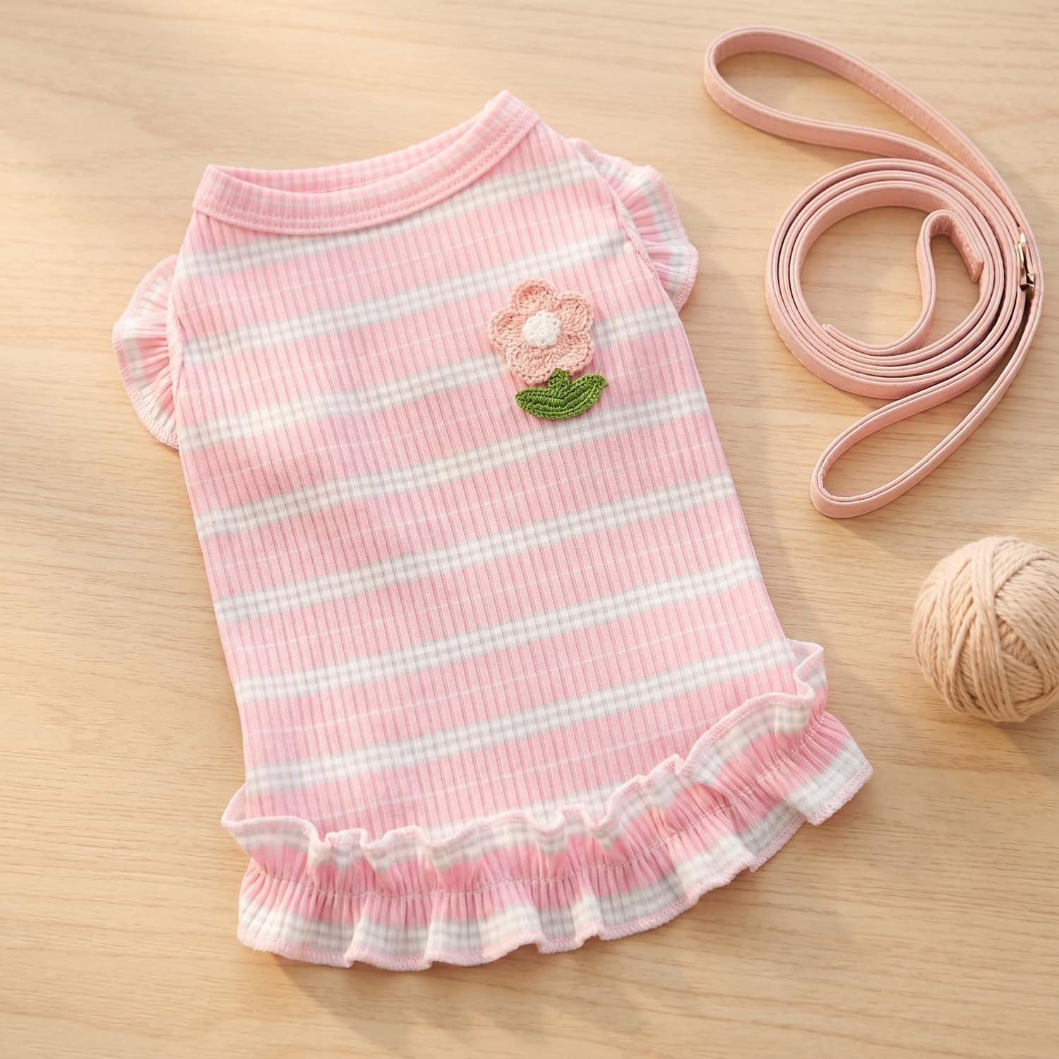 Tank Top Ribbed - 1 pièce Débardeur d'été pour chien,