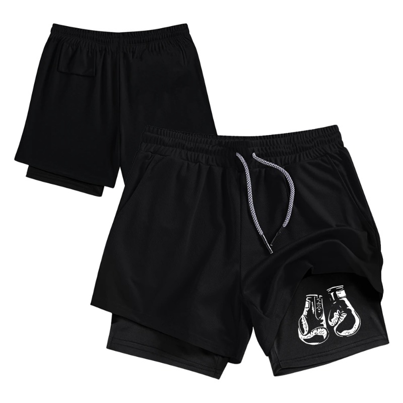 Performance Boxer Sport - Shorts de sport pour homme, double