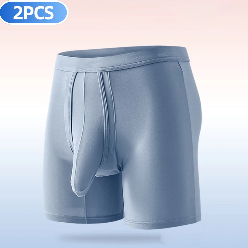 Long Leg Trunk Men - Boxer sans couture pour hommes, sous-vêtements