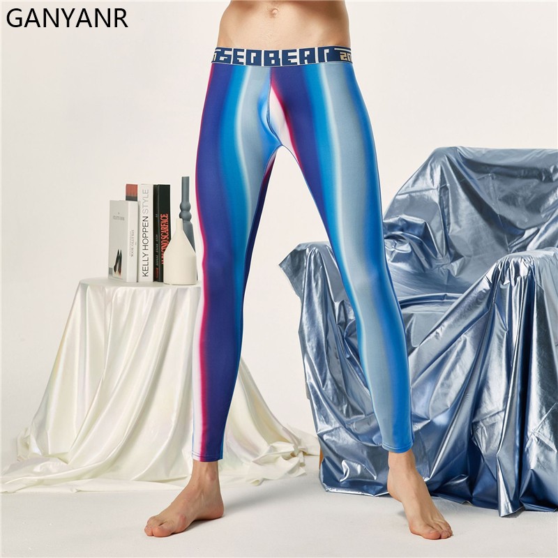 Compression Long Pant - GANYANR-Pantalon collant de compression pour homme,