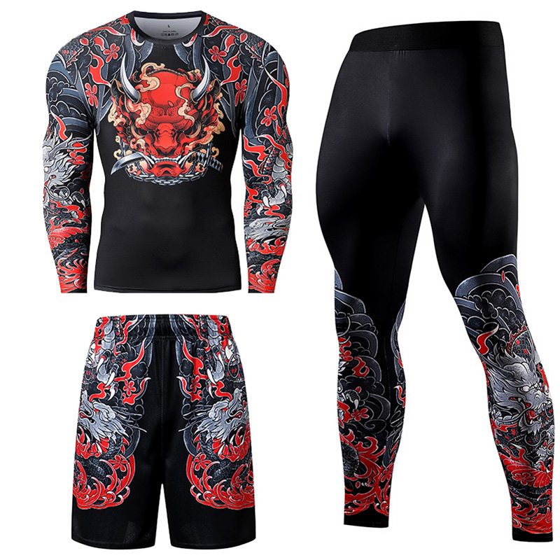 2/3 pièces hommes Jiu jitsu su - Compression Long Pant avis et prix
