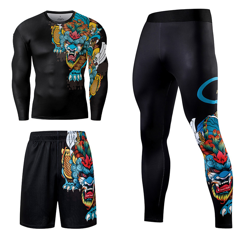 2/3 pièces hommes Jiu jitsu su - Compression Long Pant avis et prix