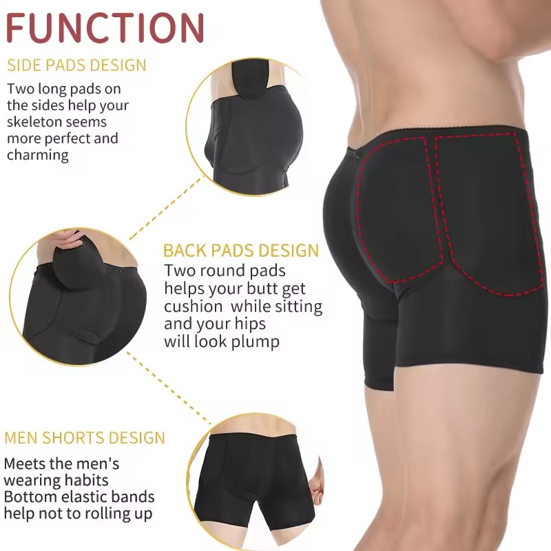 Hommes rembourré rehausseur de - Boxer Brief Pack Cotton avis et prix