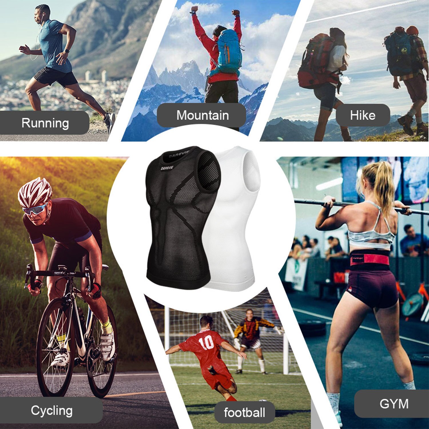 DAREVIE Cyclisme Première Couc - Sleeveless Undershirt avis et prix