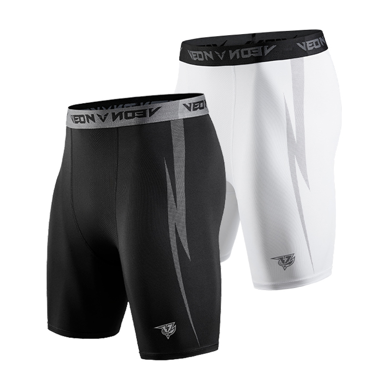 Noir Shorts de Compression Hom - Compression Shorts Athletes avis et prix