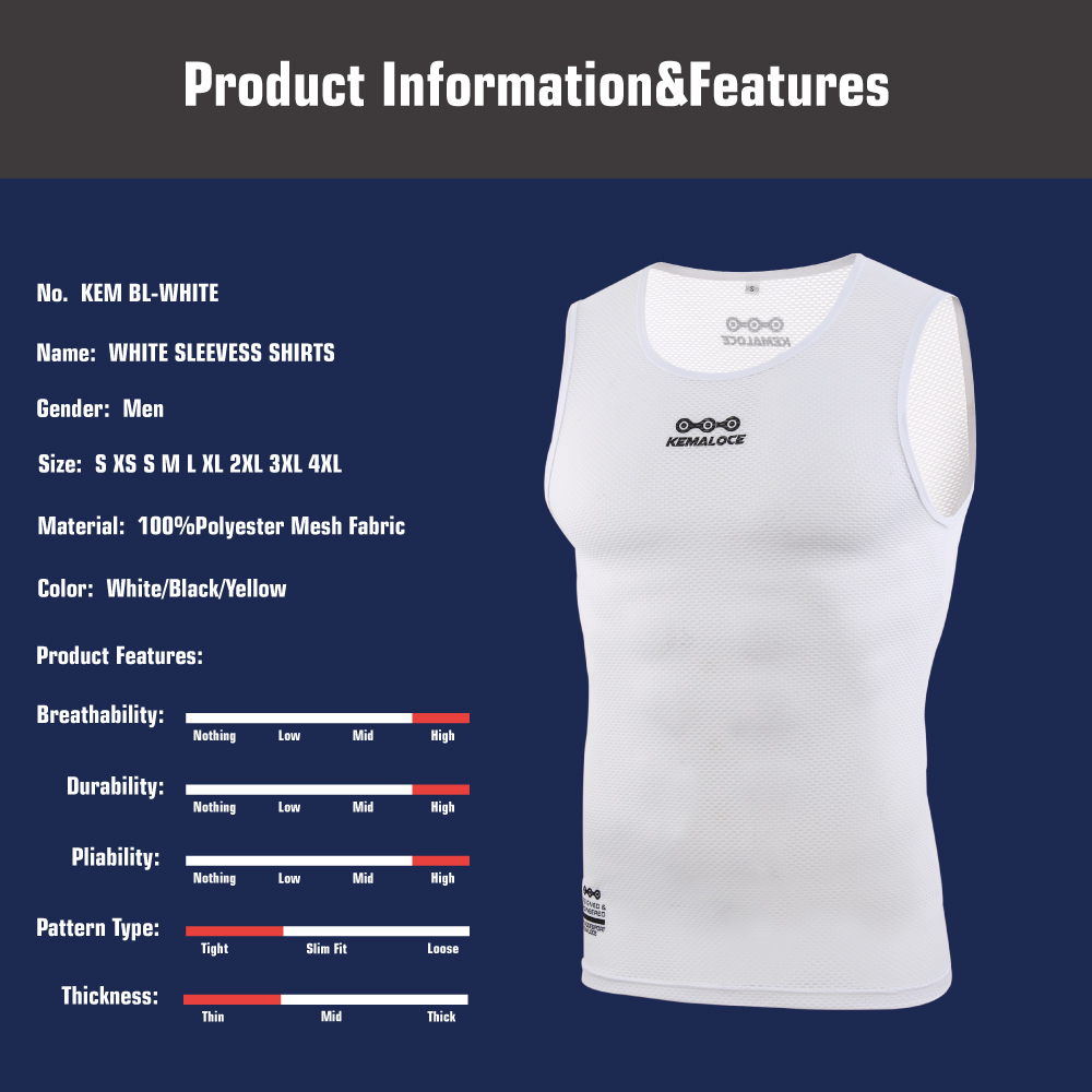 KEMALOCE – couche de Base de c - Sleeveless Undershirt avis et prix