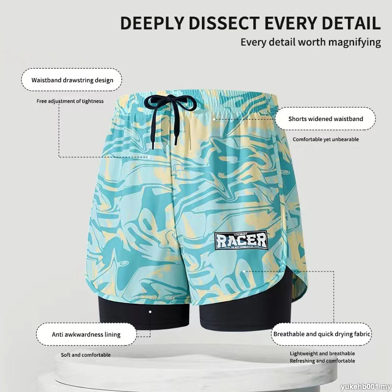 Maillot de bain Double couche  - Trunk Breathable Men avis et prix