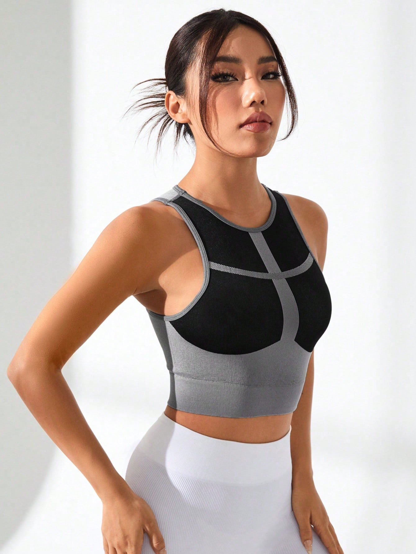 Débardeur court côtelé color b - Tank Top Ribbed avis et prix