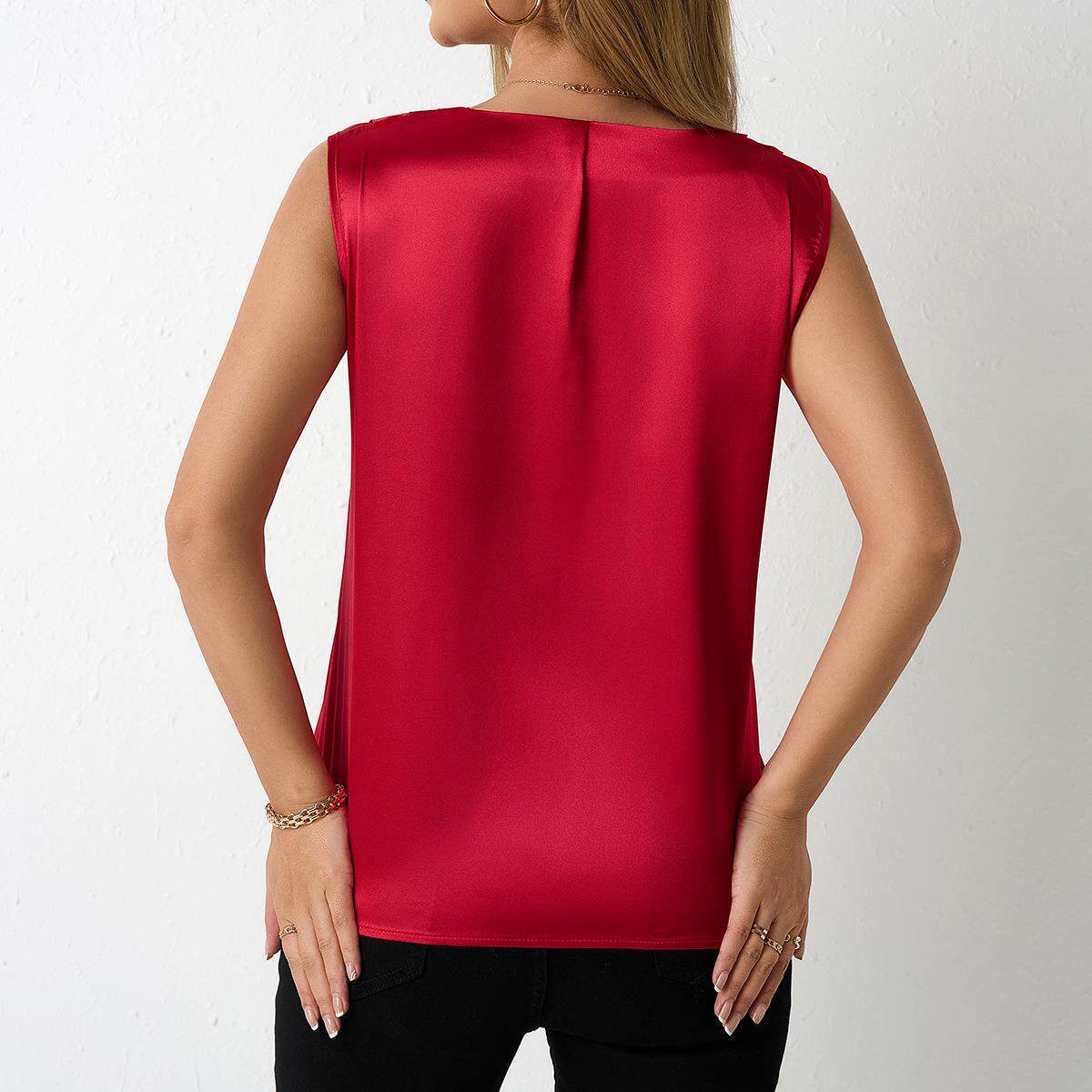 Débardeur en satin élégant pou - Base Layer Top avis et prix