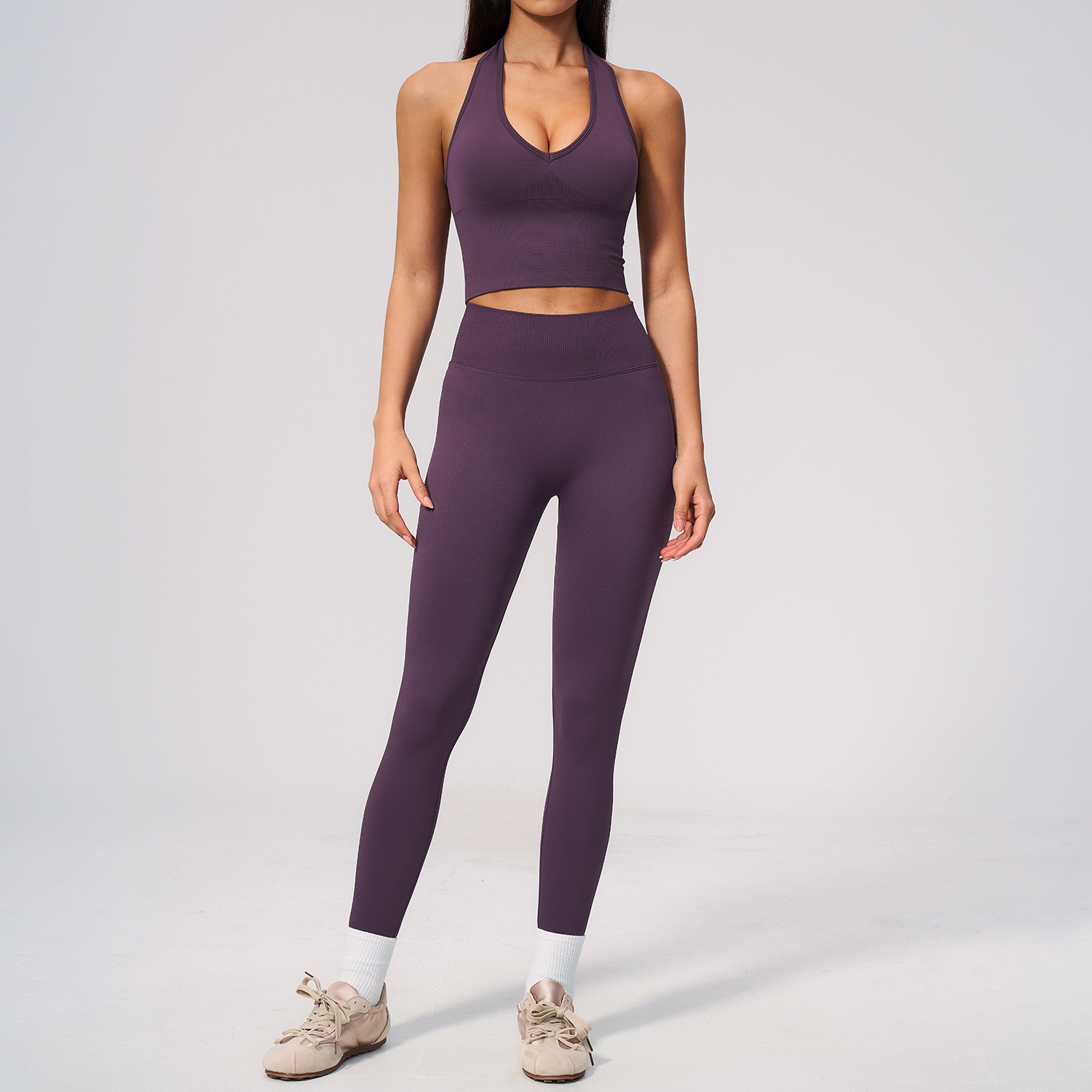Ensemble de yoga sans couture  - Compression Shorts Athletes avis et prix