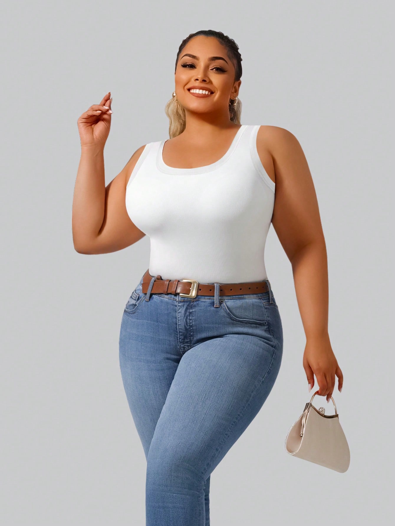Débardeur côtelé uni pour femm - Tank Top Ribbed avis et prix