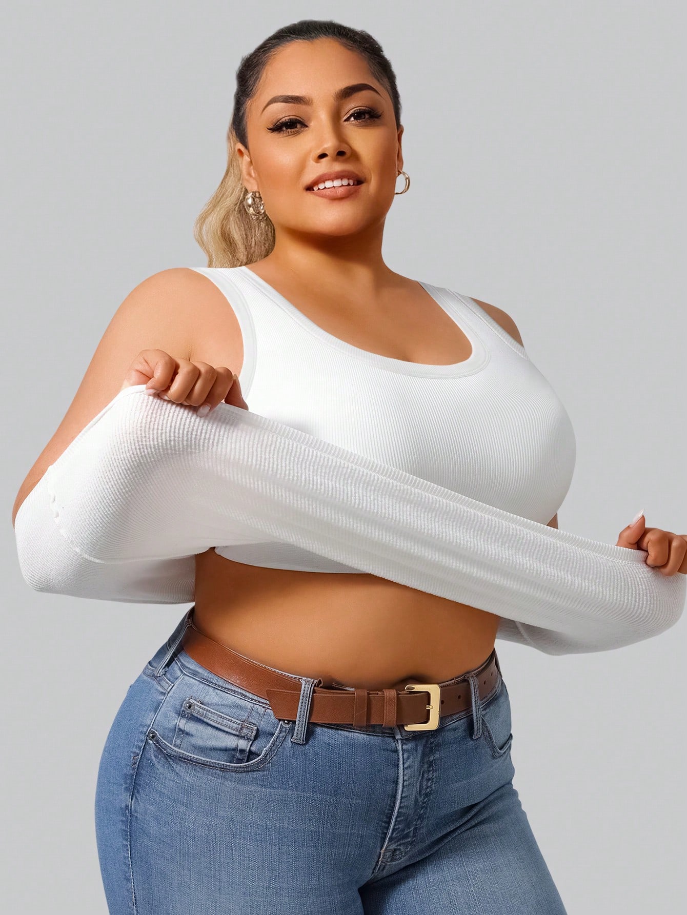 Débardeur côtelé uni pour femm - Tank Top Ribbed avis et prix