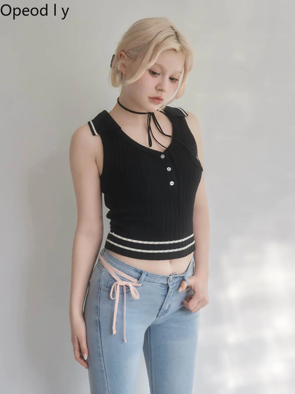 Nouveau débardeur tricoté sans - Suspender Tank Top avis et prix