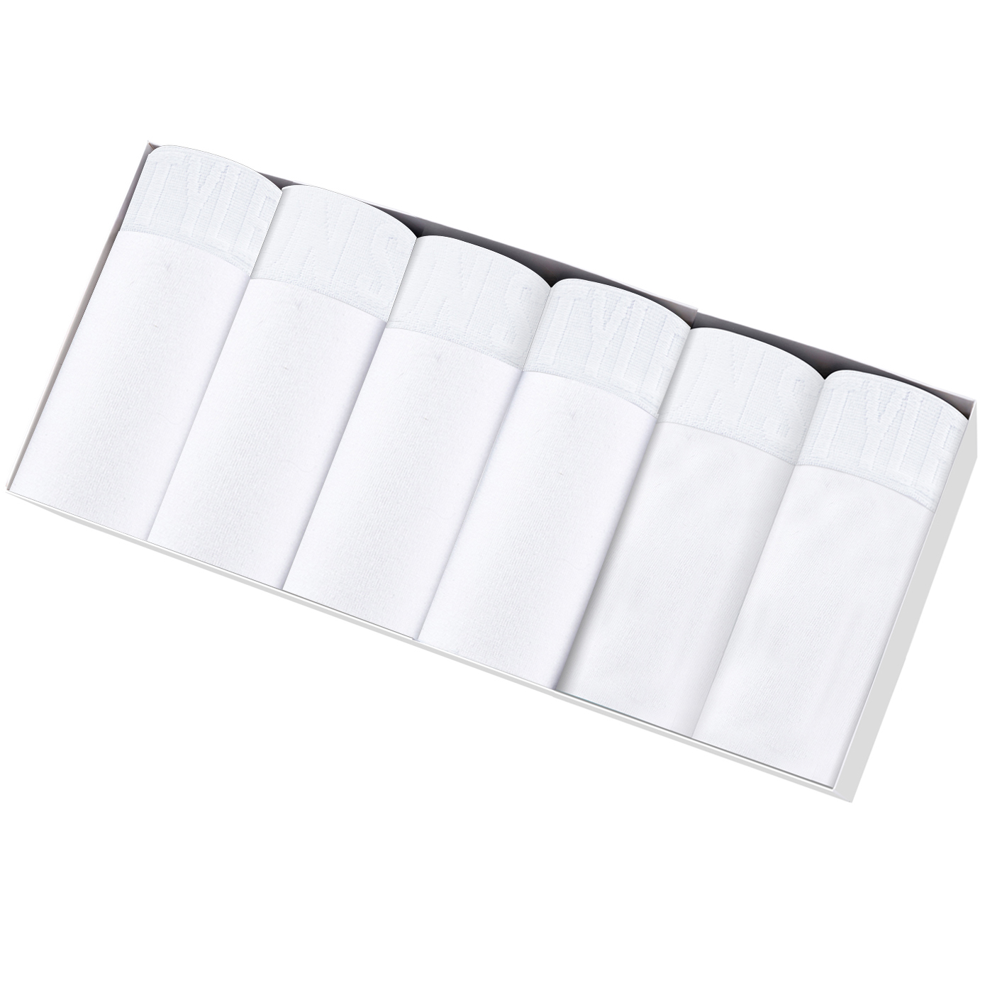 6 pièces boxeurs blancs homme  - Boxer Brief Pack Cotton avis et prix