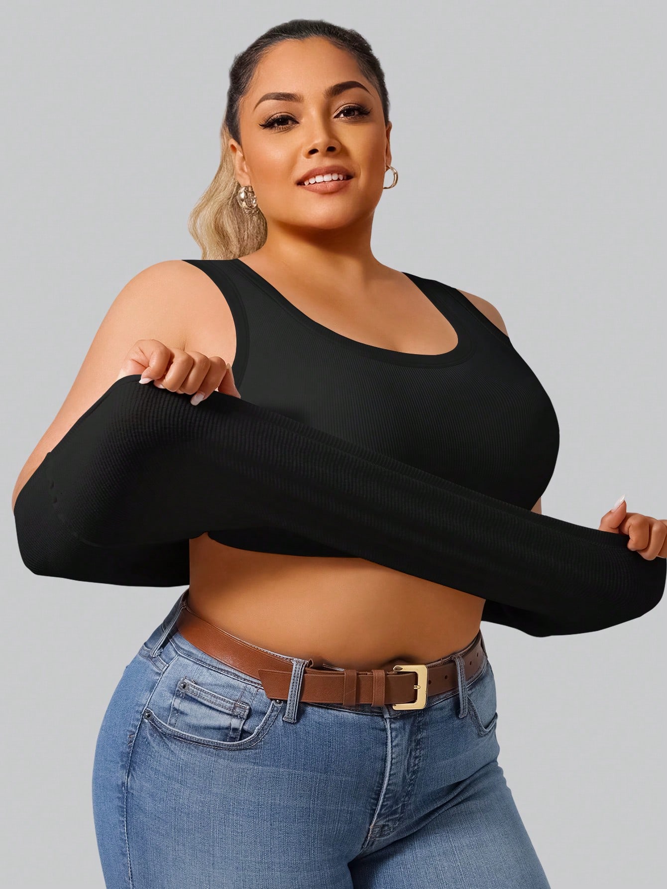 Débardeur court côtelé très ex - Tank Top Ribbed avis et prix