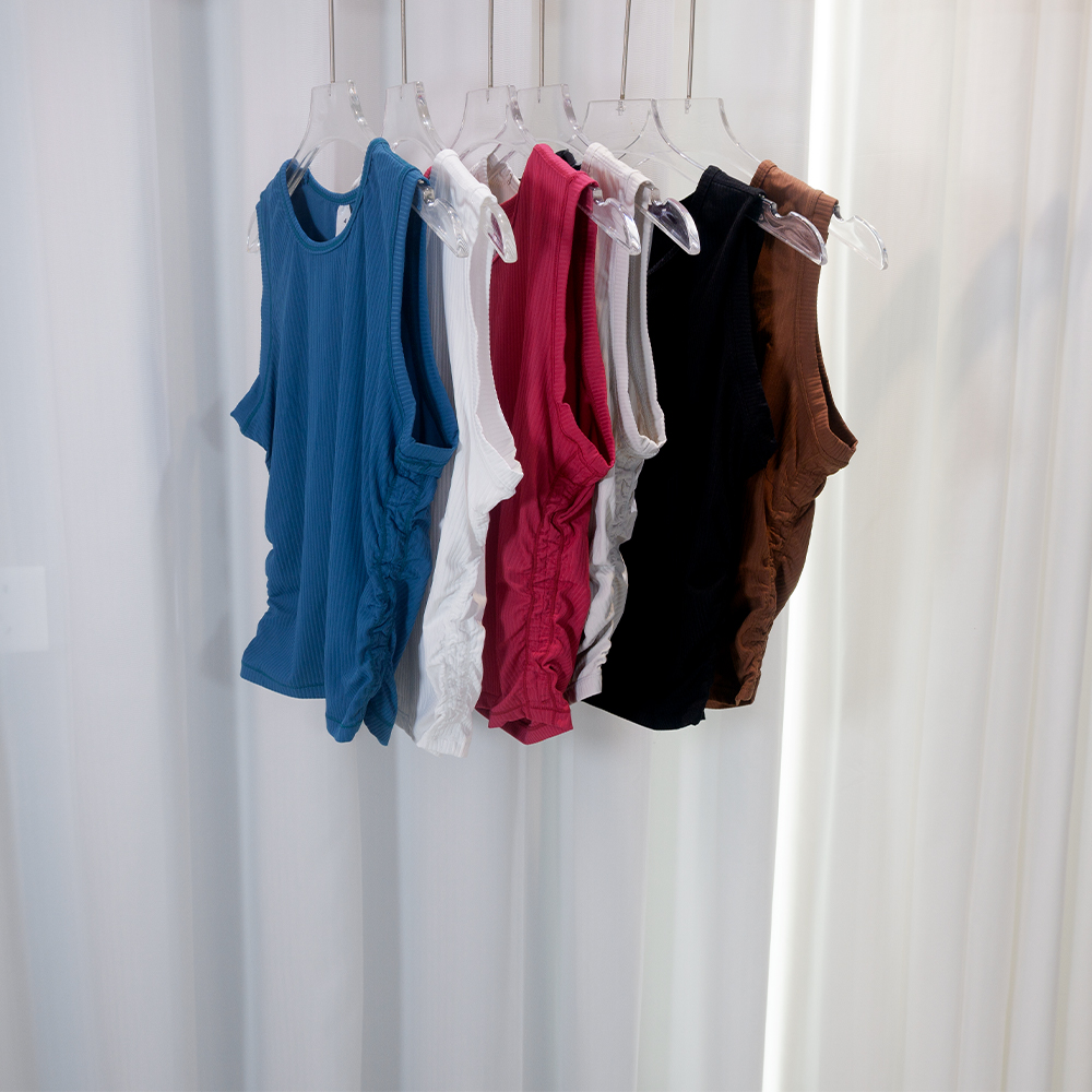 Débardeur côtelé sans manches  - Tank Top Ribbed avis et prix