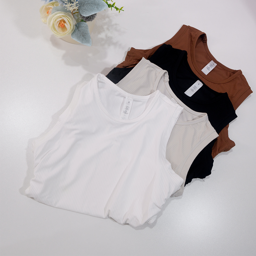 Débardeur côtelé sans manches  - Tank Top Ribbed avis et prix